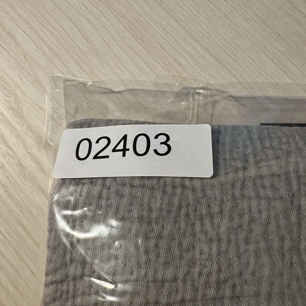 West Elm Green Organic Cozy Cotton 26x26 Gray Textured Jacquard Pillow Cover